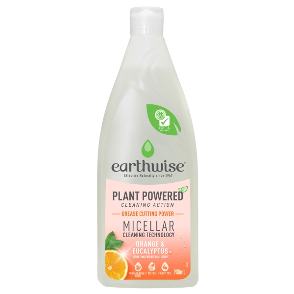 Earthwise Dish Washing Liquid Orange & Eucalyptus 900ml