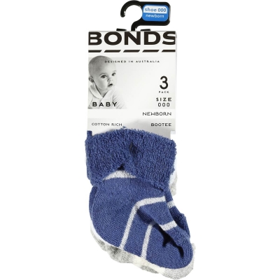 Bonds Baby Wonder Sock 000 3 Pack