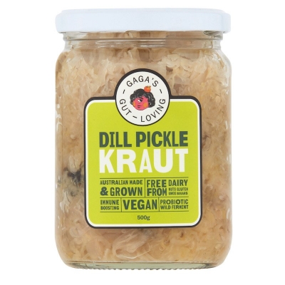 Gaga's Raw Dill Pickle Kraut 420g