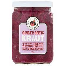 Gaga's Organic Raw Kraut Ginger Beets 500g