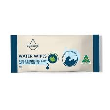 Cleanlife Water Wipes 80 pack