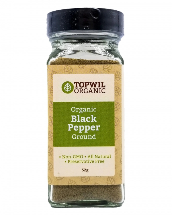 Topwil Organic Pepper Ground 52g