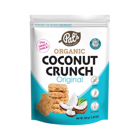 Pat's Organic Coconut Crunch Original 150g