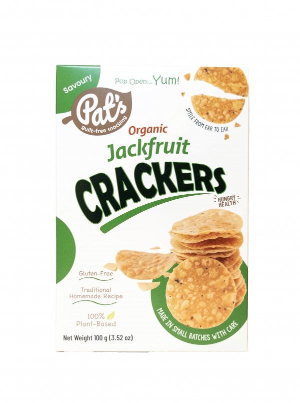 Pat's Organic Jackfruit Crackers 100g