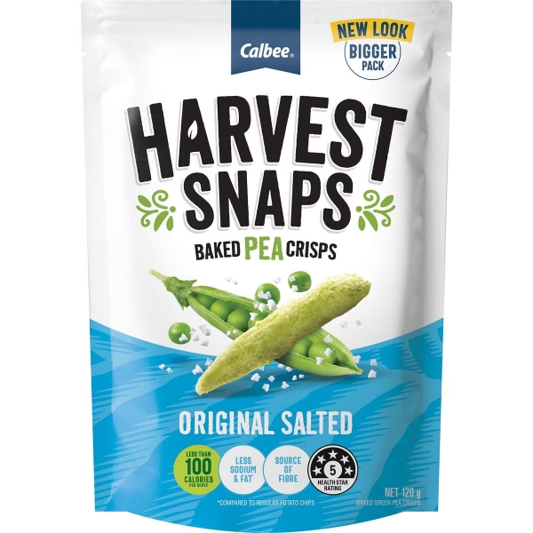 Harvest Snaps Pea Crisps Original Salted 120g