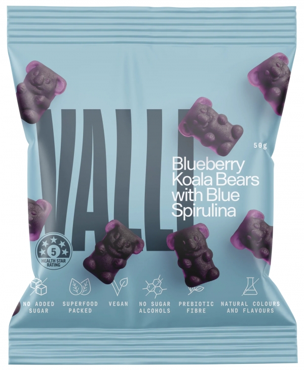 Valli Blue Spirillina Blueberry Koala Bear 50g