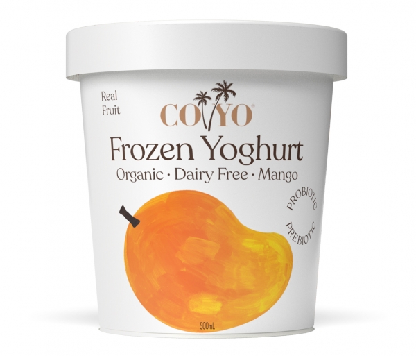 Coyo Frozen Organic Coconut Yoghurt Mango 500ml