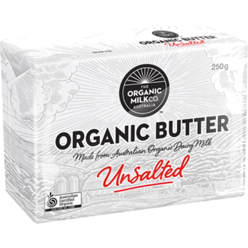 The Organic Milk Co Butter Organic Unsalted 250g