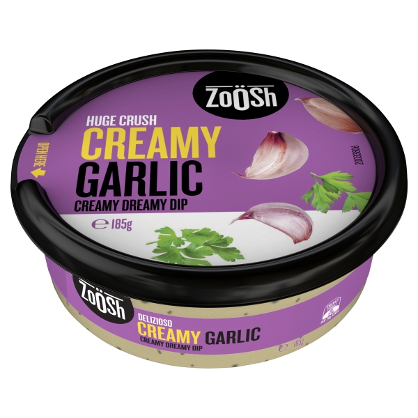 Zoosh Creamy Garlic Dip 185g