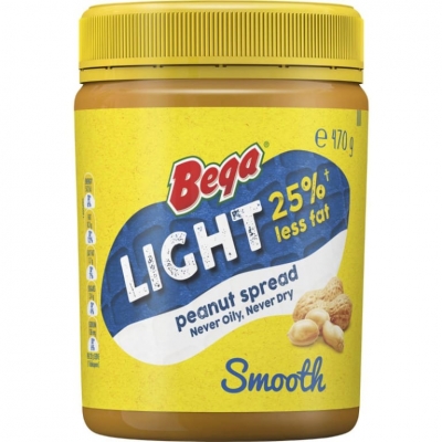 Bega Peanut Butter Smooth Light 470g