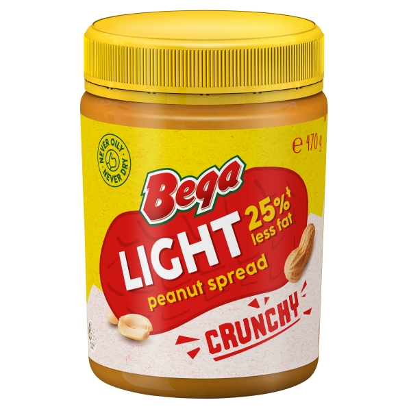Bega Peanut Butter Crunchy Light 470g