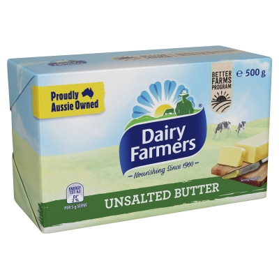 Dairy Farmers Butter Pat Unsalted 500g