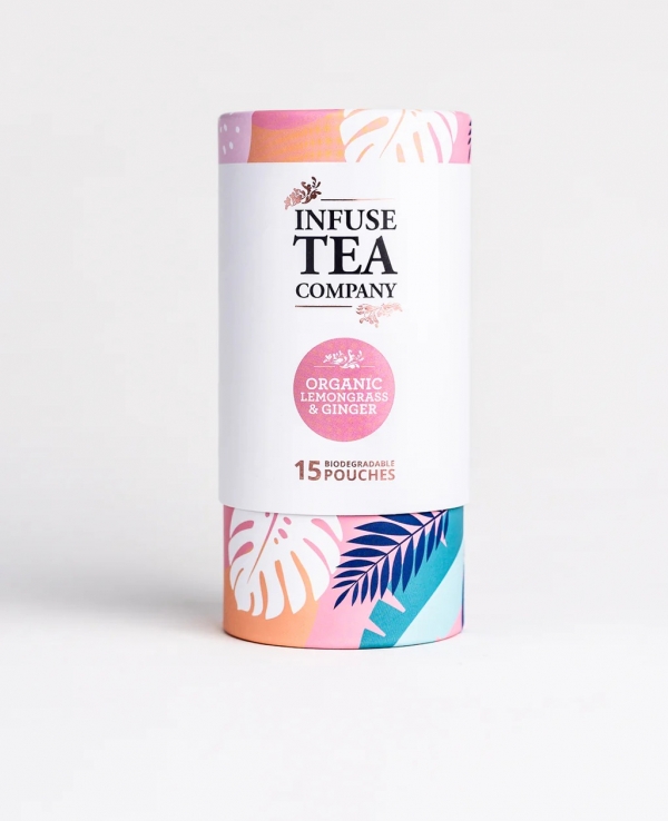 Infuse Tea Company Tea Pouches Organic Lemongrass & Ginger 15 Pack 70g