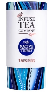 Infuse Tea Company Pouches Native Lemongrass & Ginger 15 Pack 70g