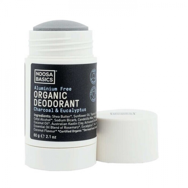Noosa Basics Organic Deodorant Stick Activated Charcoal 60g