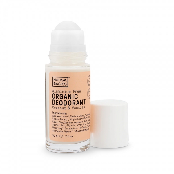 Noosa Basics Organic Deodorant Roll On Coconut Vanilla 50ml
