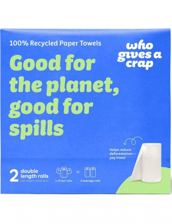 Who Gives A Crap Paper Towel Double Length 2 Pack