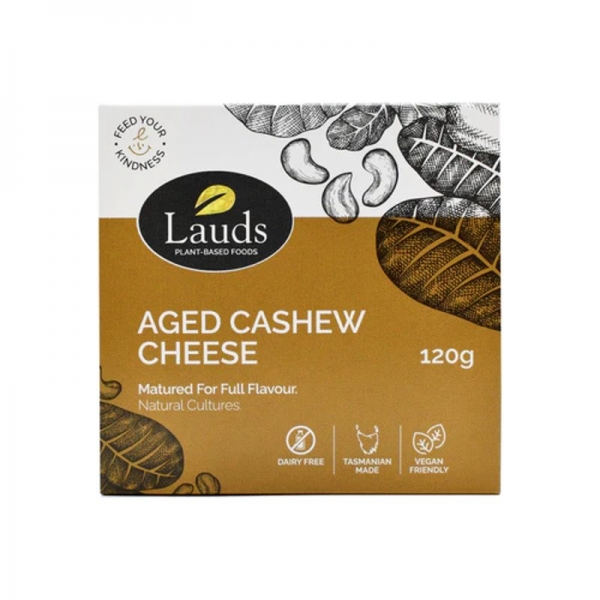 Lauds Plant Based Aged Cashew Cheese 120g
