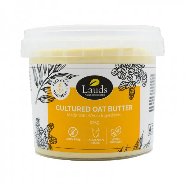 Lauds Plant Based Cultured Oat Butter 275g