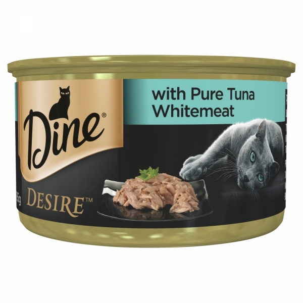 Dine Desire Cat Food Pure Tuna Whitemeat 85g