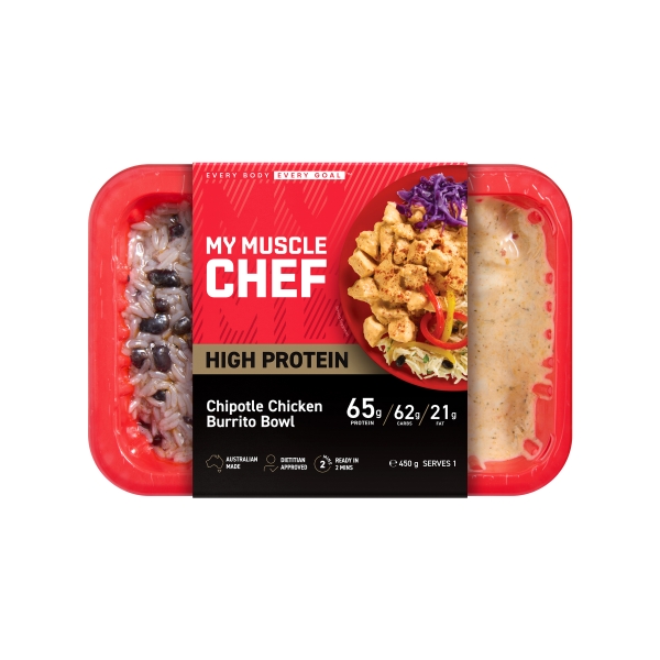 My Muscle Chef Chipotle Chicken Burrito Bowl 450g 