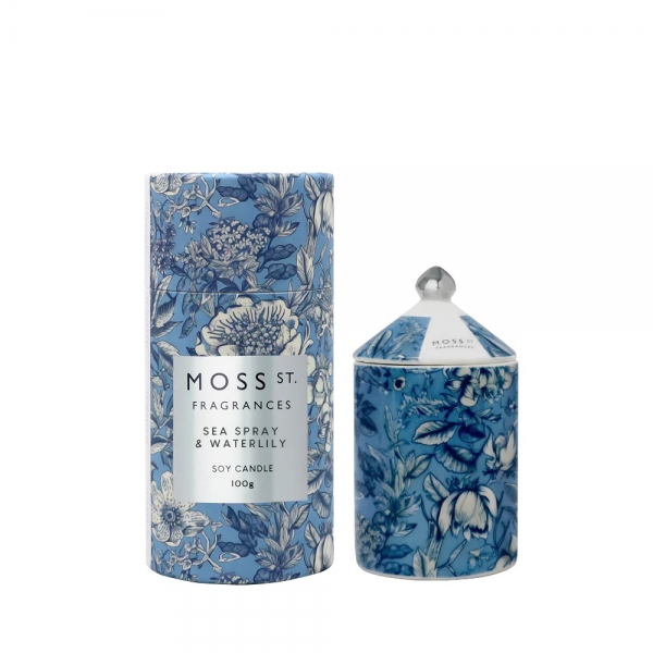 Moss St Mini Candle Sea Spray & Waterlily 100g