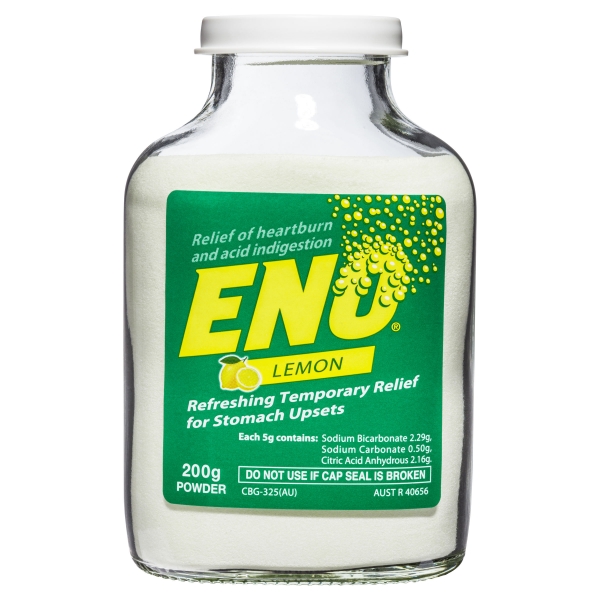 Eno Indigestion & Heatburn Powder Lemon 200g