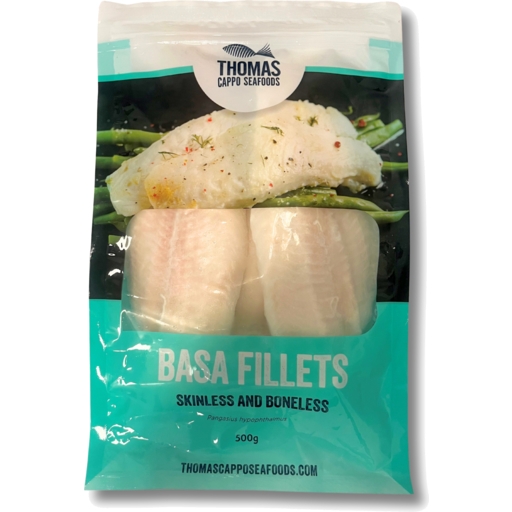 Thomas Cappo Seafoods Basa Fillets 500g