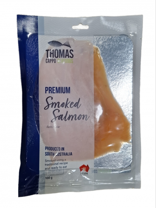 Thomas Cappo Seafoods Australian Smoked Salmon Premium 100g