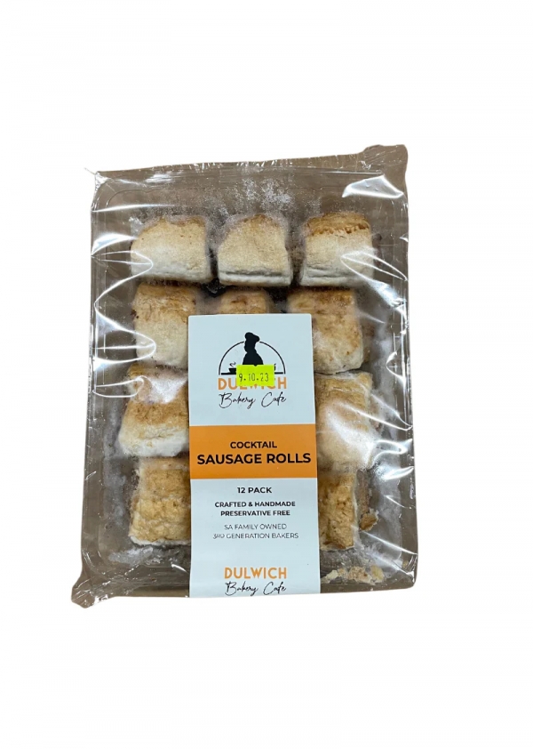 Dulwich Bakery Cocktail Sausage Rolls 12 Pack 450g