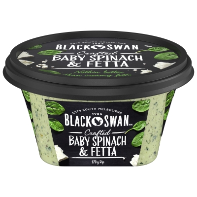 Black Swan Crafted Dip Baby Spinach & Fetta 170g