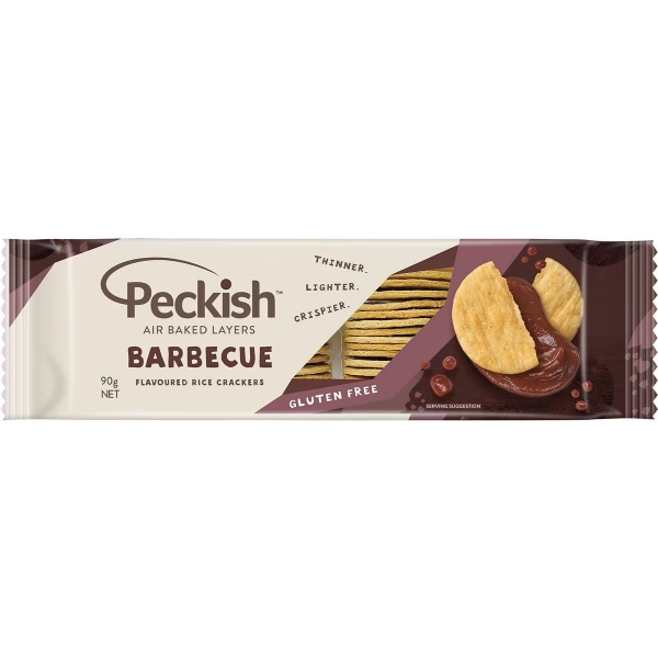 Peckish Rice Crackers Barbecue 90g