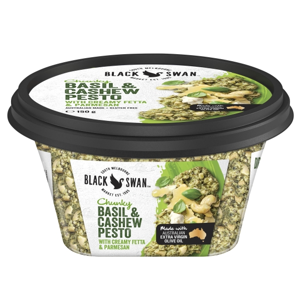 Black Swan Chunky Basil & Cashew Pesto 150g