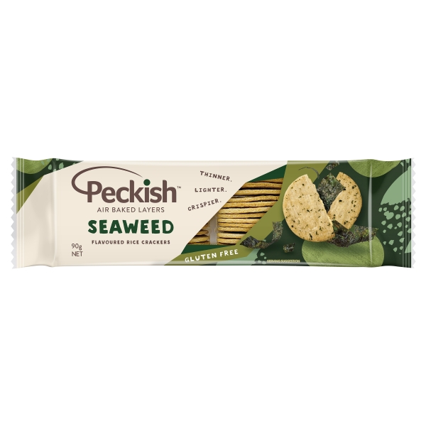 Peckish Rice Crackers Seaweed 90g