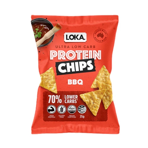 Loka Foods Protein Chips BBQ 35g