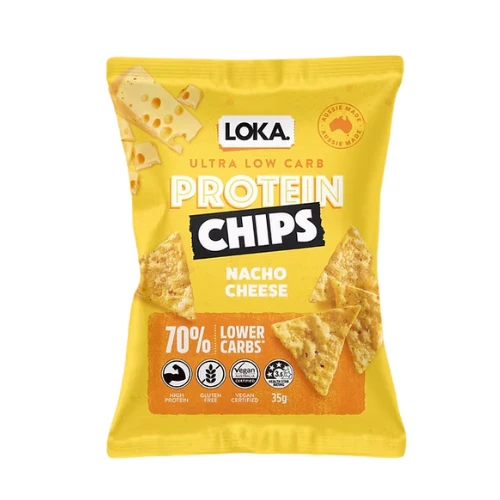 Loka Foods Protein Chips Nacho Cheese 35g