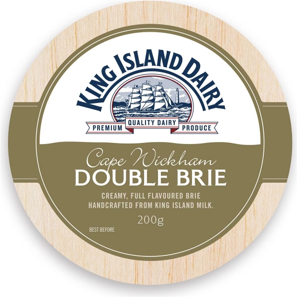 King Island Cape Wickham Double Brie 200g