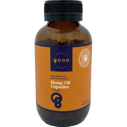 Good Country Hemp Oil Turmeric Capsules 90 Pack