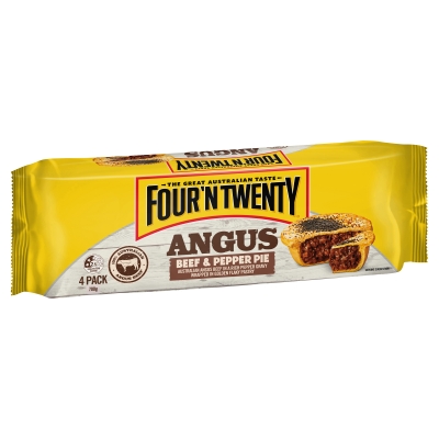 4 N 20 Pie Angus Beef & Pepper 4 Pack