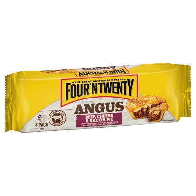 Four n Twenty Angus Beef Cheese & Bacon Pies 4 Pack 700g