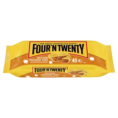 Four 'N Twenty Butter Chicken Pies 4 Pack 700g