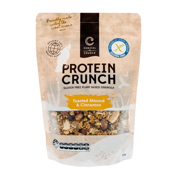 Coastal Crunch Protein Granola Toasted Almond & Cinnamon 320g