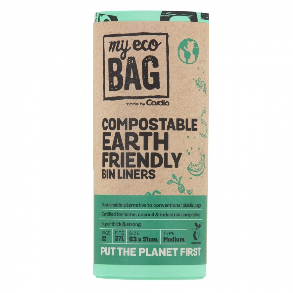 My Eco Bag Compostable Bin Liners Medium 12lt 20 Pack