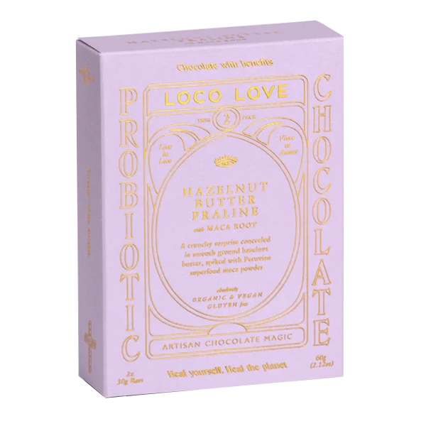 Loco Love Chocolate Twin Pack Hazelnut Butter Praline 70g