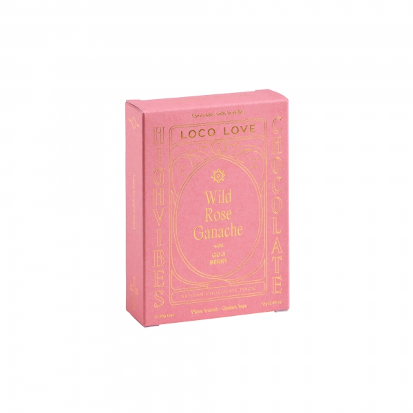 Loco Love Chocolate Twin Pack Wild Rose Ganache 70g