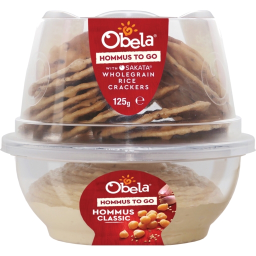Obela Dip & Crackers Classic Hommus 125g