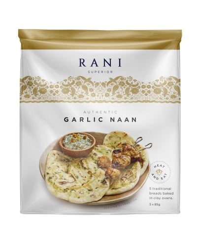 Rani Superior Garlic Naan 5 Pack 425g