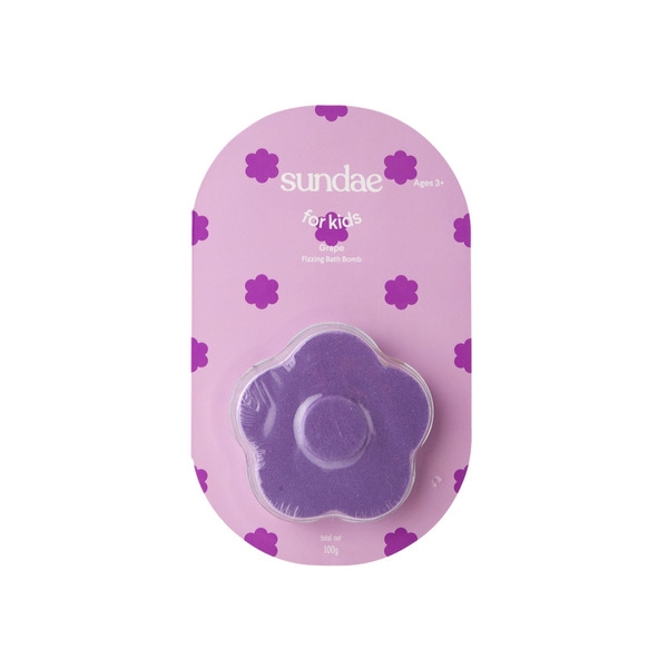 Sundae Kids Fizzing Bath Bomb Grape 150g