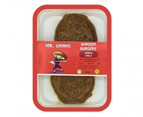 Mr Umami Shroom Burgers Kimchi Chilli 2 Pack 250g