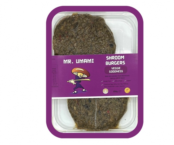 Mr Umami Shroom Burgers Veggie Goodness 2 Pack 240g